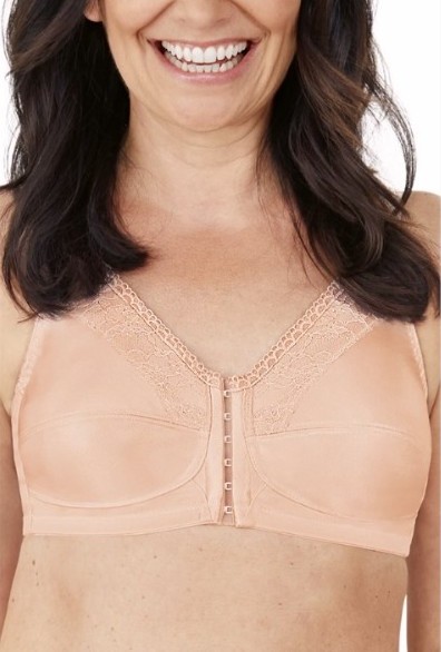 Wire free front closure bra 2